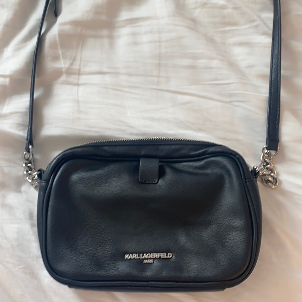 Karl Lagerfeld Black Leather crossbody bag